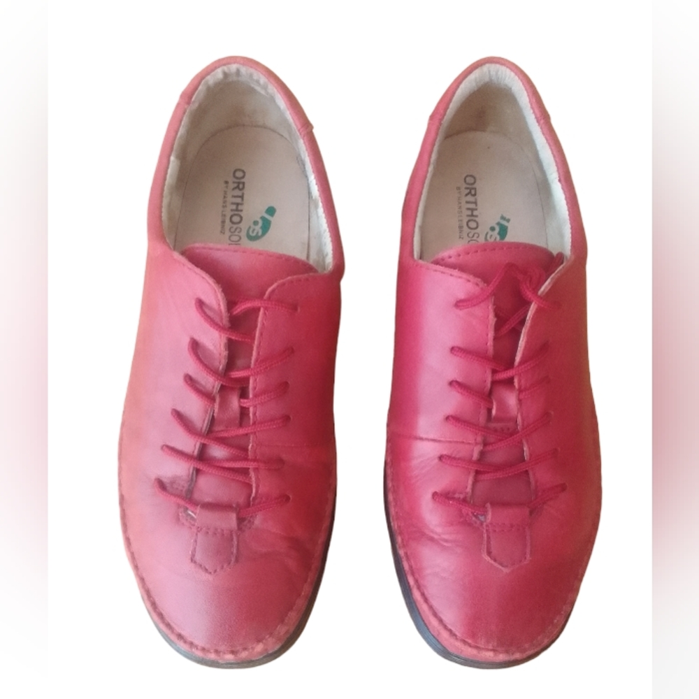 Orthosolutions by Hans Leibniz Womens Red Leather Shoes EU 40